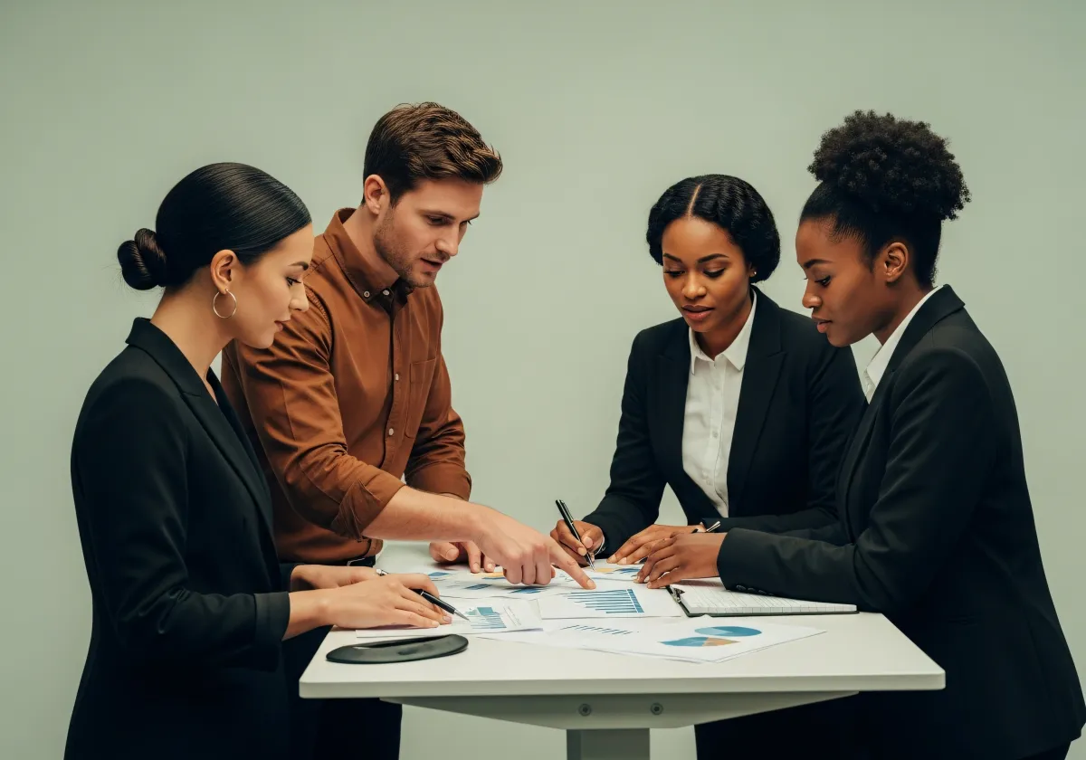 Especialistas explicando análise competitiva